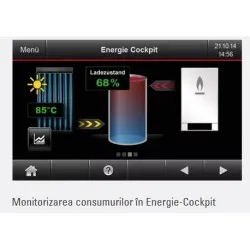 Viessmann Vitodens 200-W 25kW, cu afisaj de 3.5" si boiler monovalent Vitocell 200 litri (Z030678)