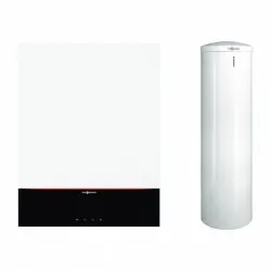Viessmann Vitodens 200-W 25kW, cu afisaj de 3.5" si boiler monovalent Vitocell 200 litri (Z030678)